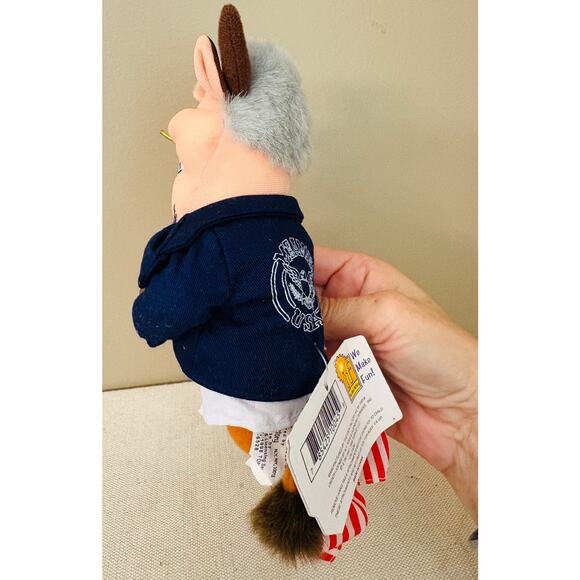 Idea Factory 1998 Infamous Meanies Bull Clinton Bean Bag Plush - Picture 5 of 8